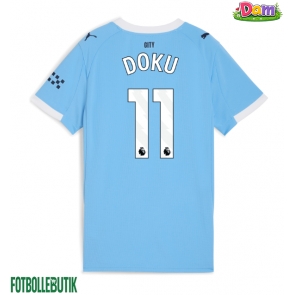 Manchester City Jeremy Doku #11 Hemmatröja Kvinnor 2025-26 Kortärmad